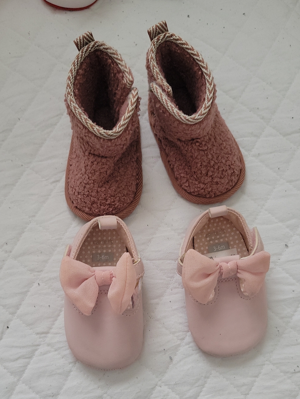 Carter's Baby Bow Slip-On Shoes in Light Pink